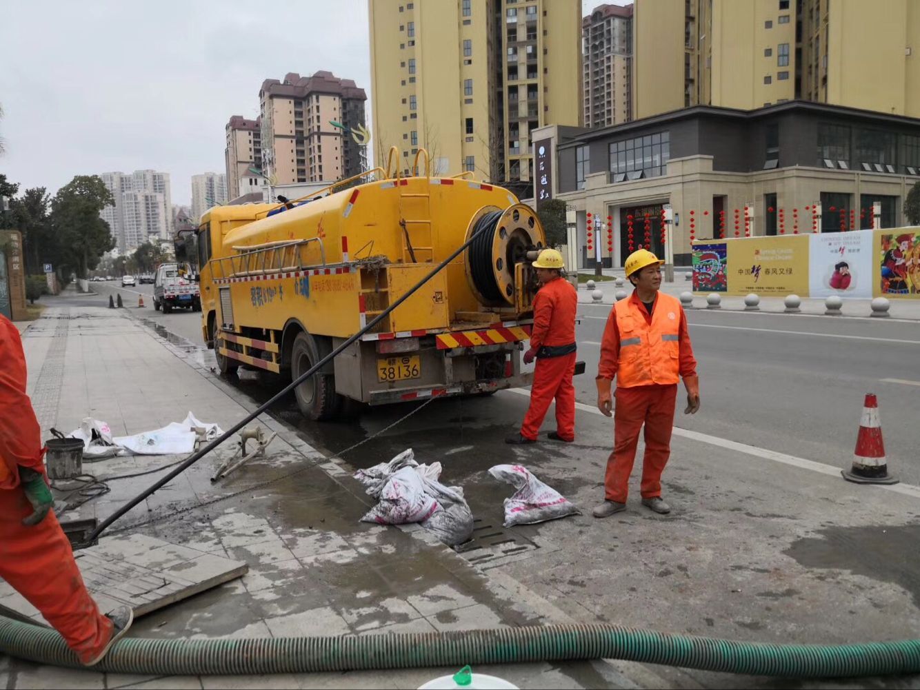 漳县排污管道清淤-管道清洗